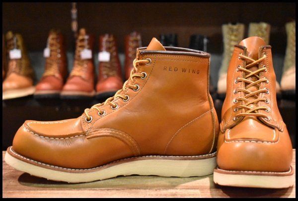 7.5E 18年 レッドウィング 9875 アイリッシュセッター ゴールドラセット モックトゥ レースアップ ブーツ redwing HOPESMORE FJ426