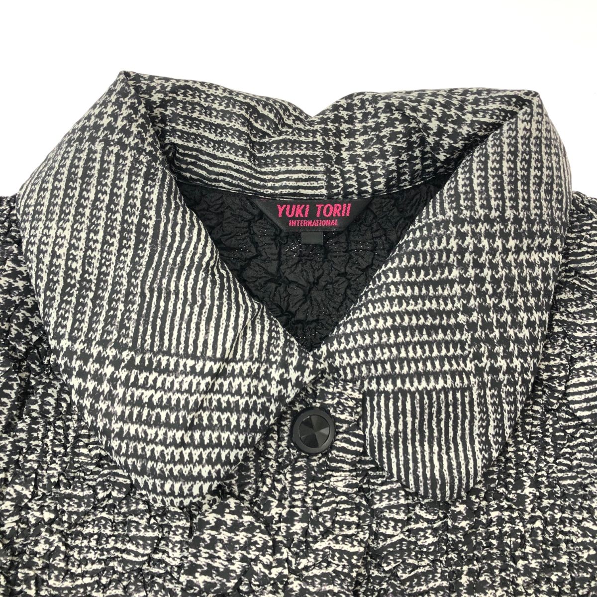 YUKI TORII ユキトリイ 中綿デザインコート サイズ:L プリーツ加工 総  