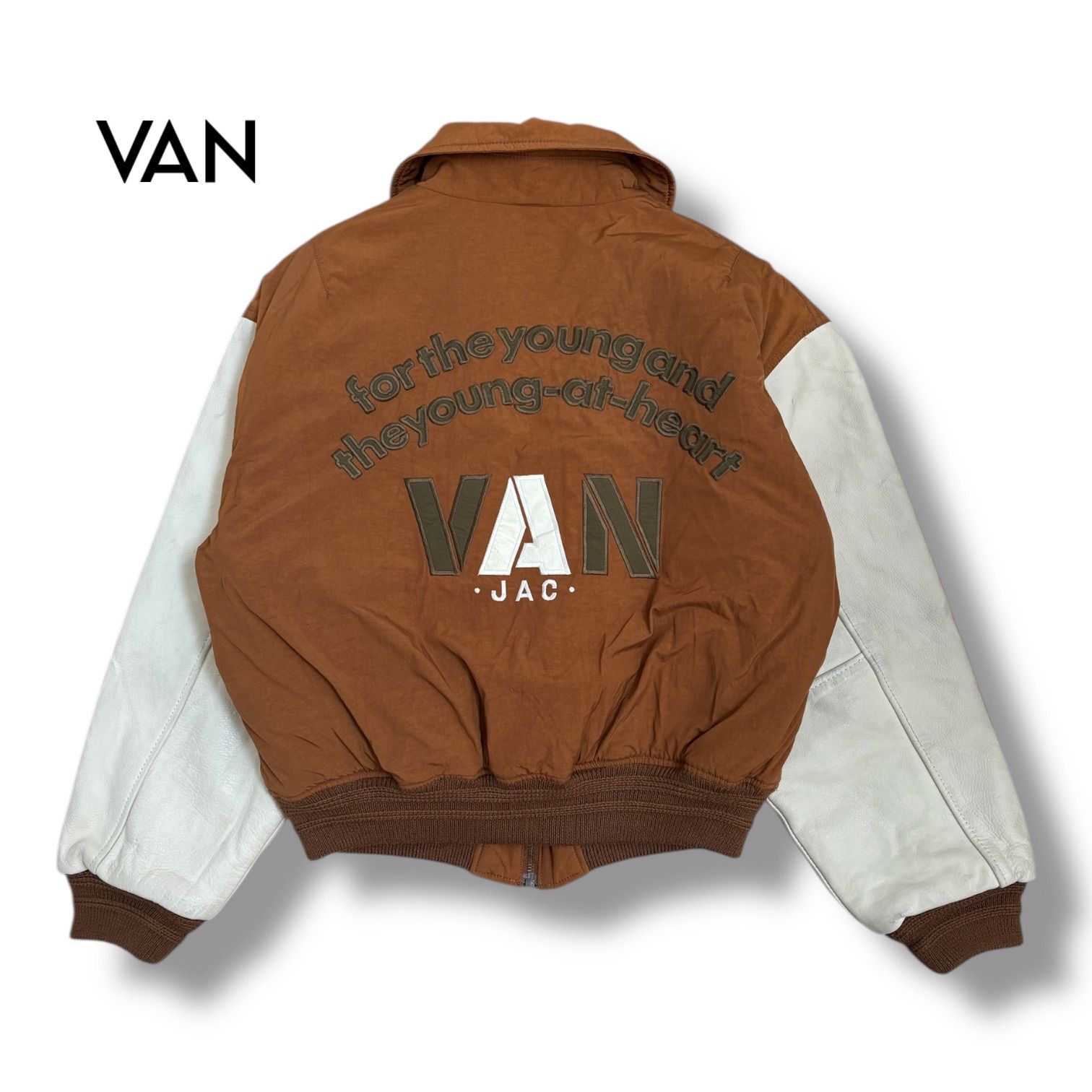 美品 希少品 VAN JAC スタジャン ジャケット Ｌ VAN / VAN JAC】希少 VAN JACKET スタジャン L - メルカリ