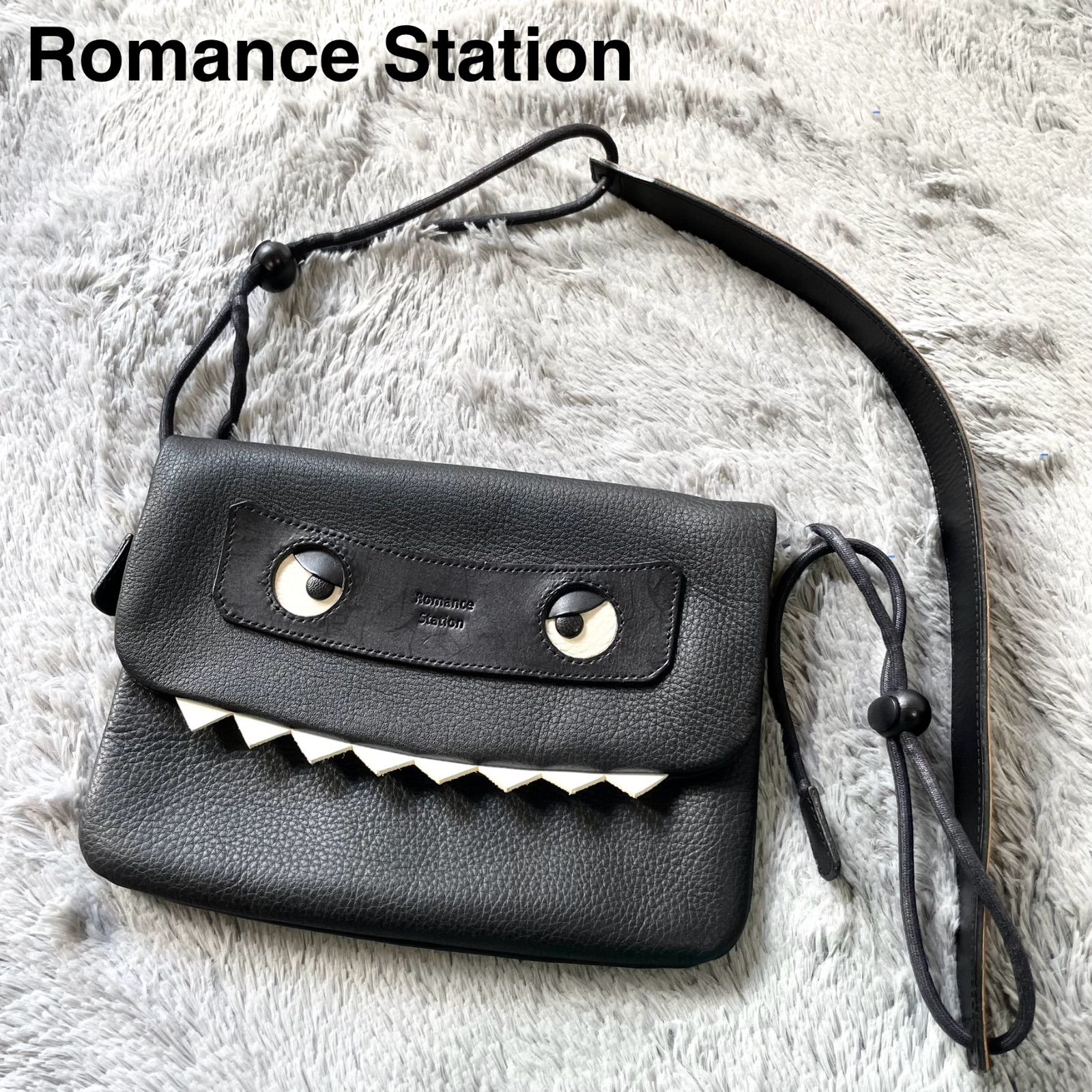 Romance Station 恐竜ガオガオサコッシュ ショルダーバッグ レザー シボ革 ロマンスステーション