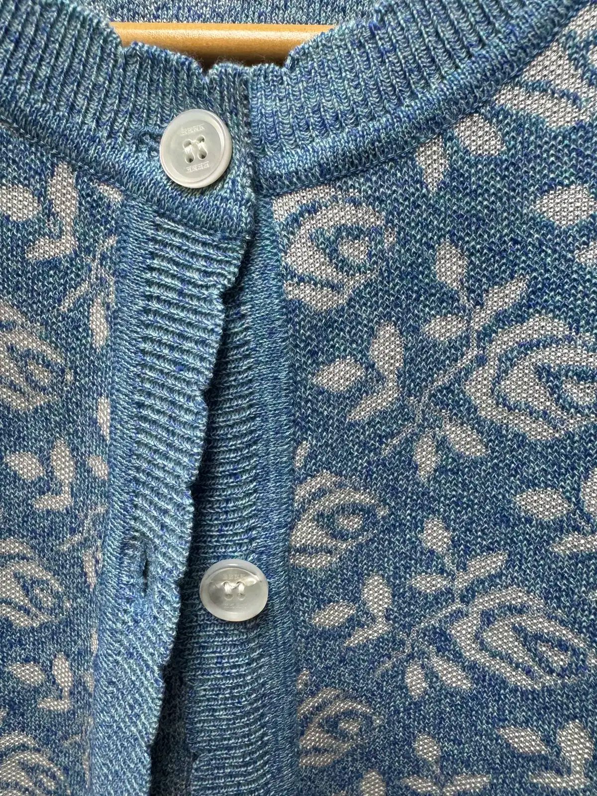 EENK Letter U フラワー ジャカードニット ベスト S