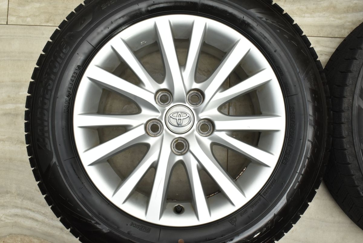 バリ溝 トヨタ 130 マークＸ 16 in 7 J 40 PCD 114 3 ブリヂストン ブリザックVRX 215 60 R C HR クラウン アリスト エスティマ