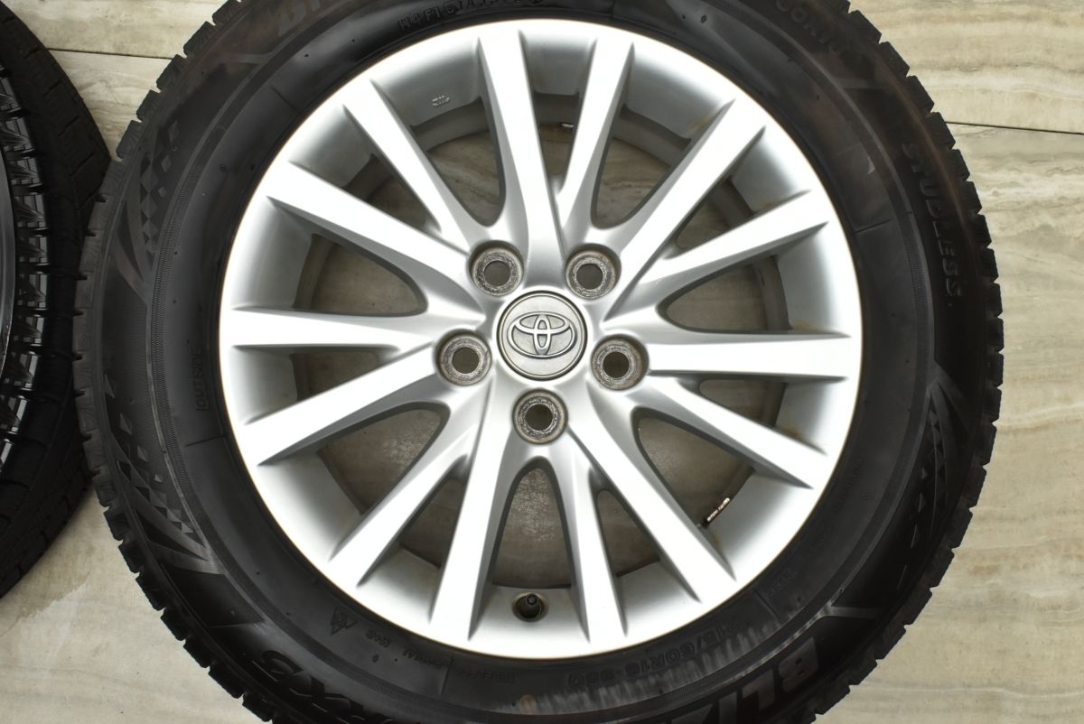 バリ溝】トヨタ 130 マークX 純正 16in 7J +40 PCD114.3 ブリヂストン