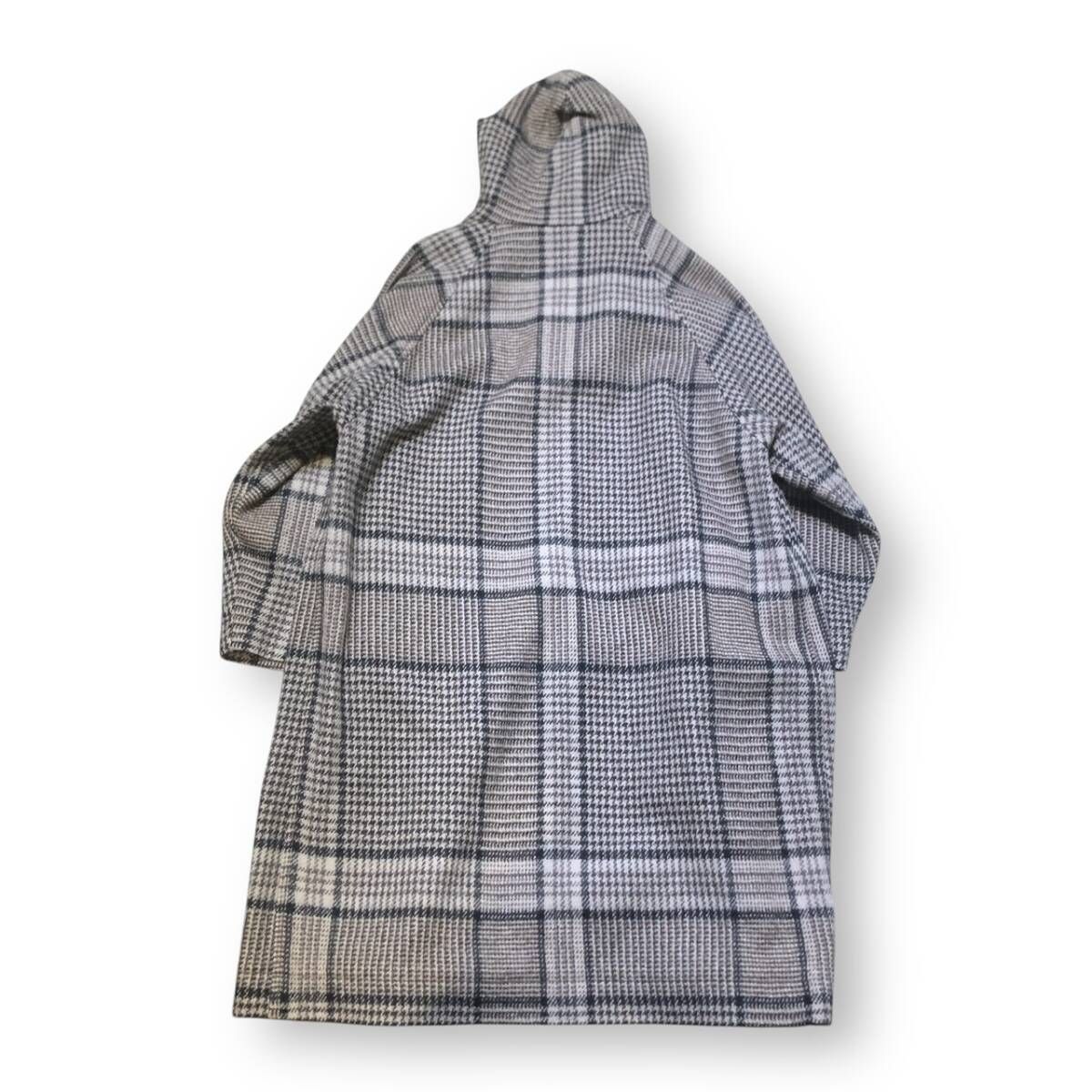 AFTERHOURS wool hood cate ウールフードコート ホワイト ブラック グレー サイズ3 アフターアワーズ