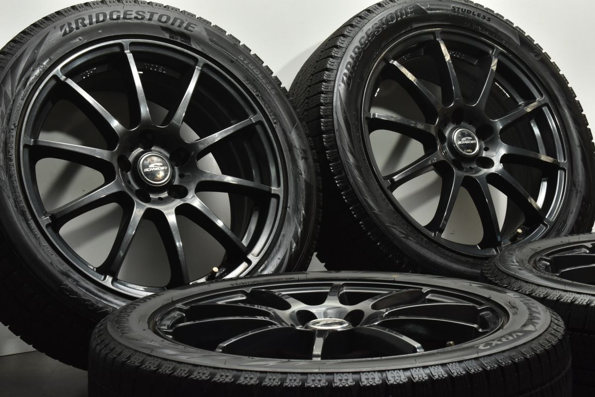 製 シュナイダー 18 in 7 J 48 PCD 114 3 ブリヂストン ブリザック VRX 2 225 50 R C HR カローラクロス オデッセイ ヴェゼル