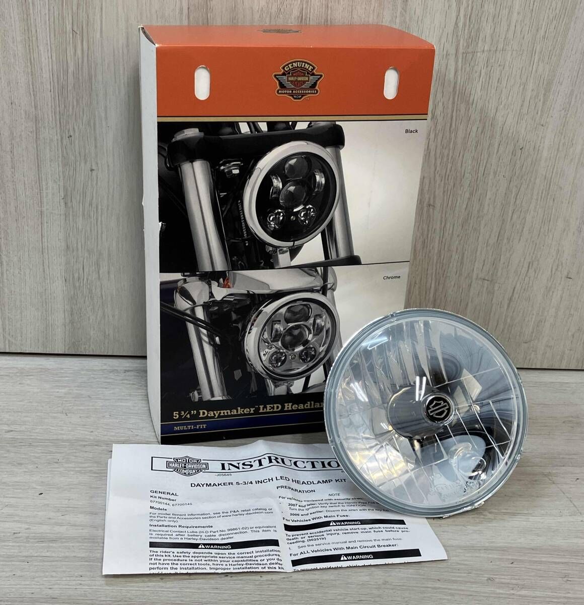 ハーレーダビッドソン 5 3 4 Daymaker LED Headlamp デーメーカー ヘッドライトBK