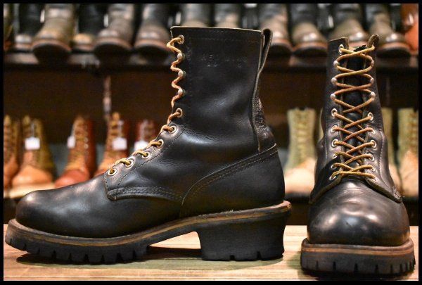 レッドウィング ロガーブーツ2218 8E PT83 旧羽タグ ブランド古着】2218 刺繍羽タグ スチールトゥ Logger Boots ロガー