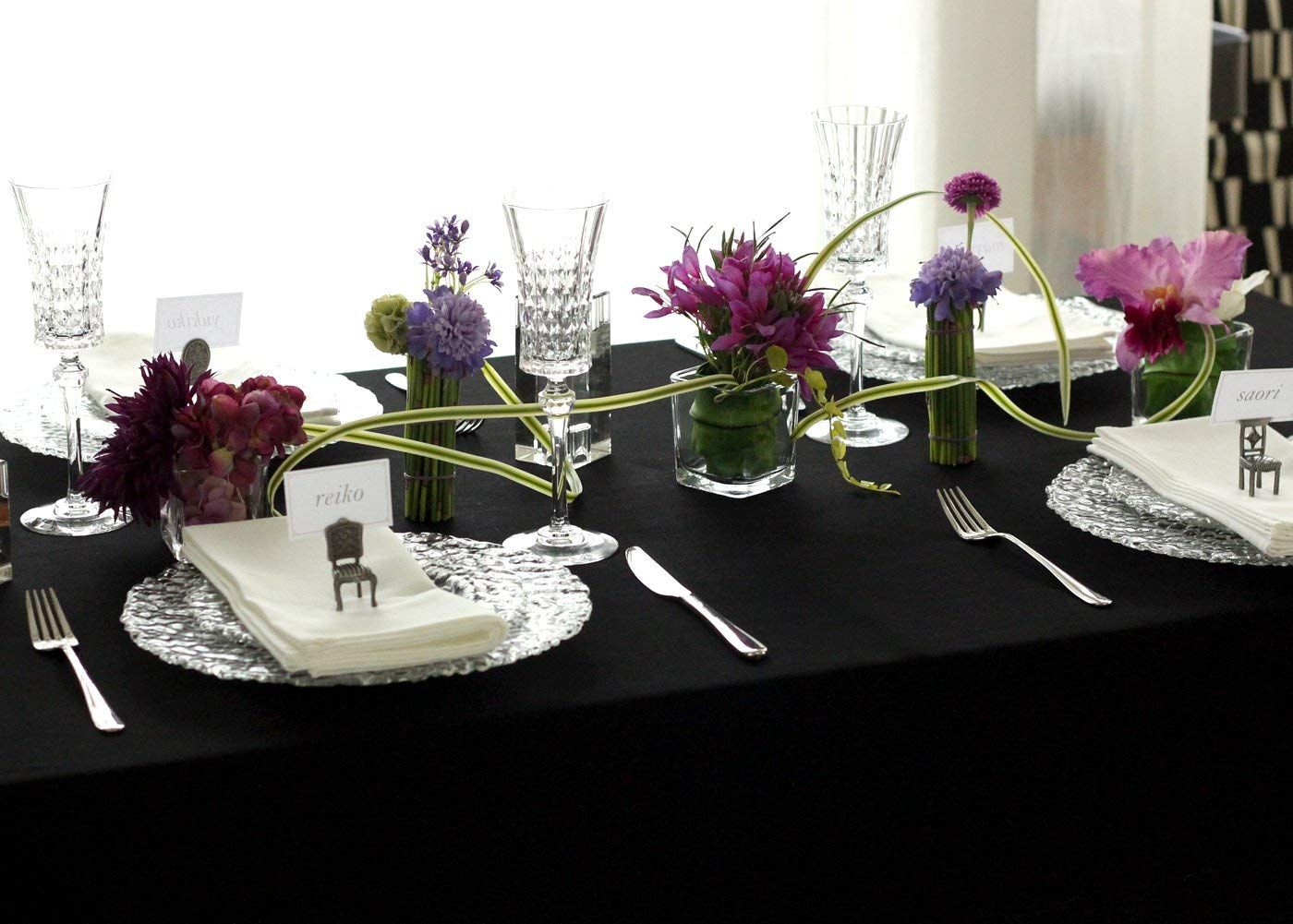 ブルーミング中西 テーブルクロス デリシャス 10色 4サイズ 撥水 長方形 無地 洗濯機で洗える 撥水加工 トリュフ 黒 130×200cm WWW_OPDRERGINERDOGAN_COM