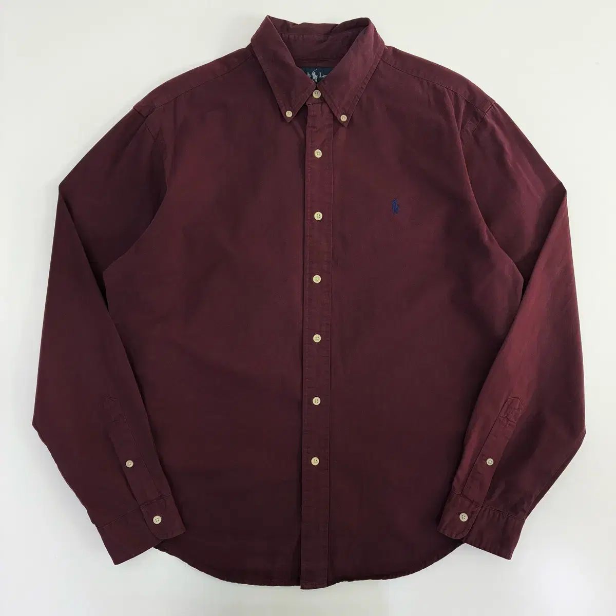 Polo ポロ ラルフローレン 刺繍 コットン バーガンディ シャツ
