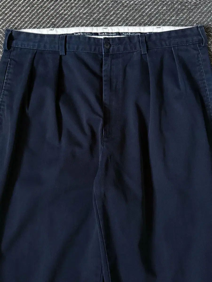 38 90s USA ポロ ラルフローレン アンドリュー ダブル プリーツ チノ パンツ