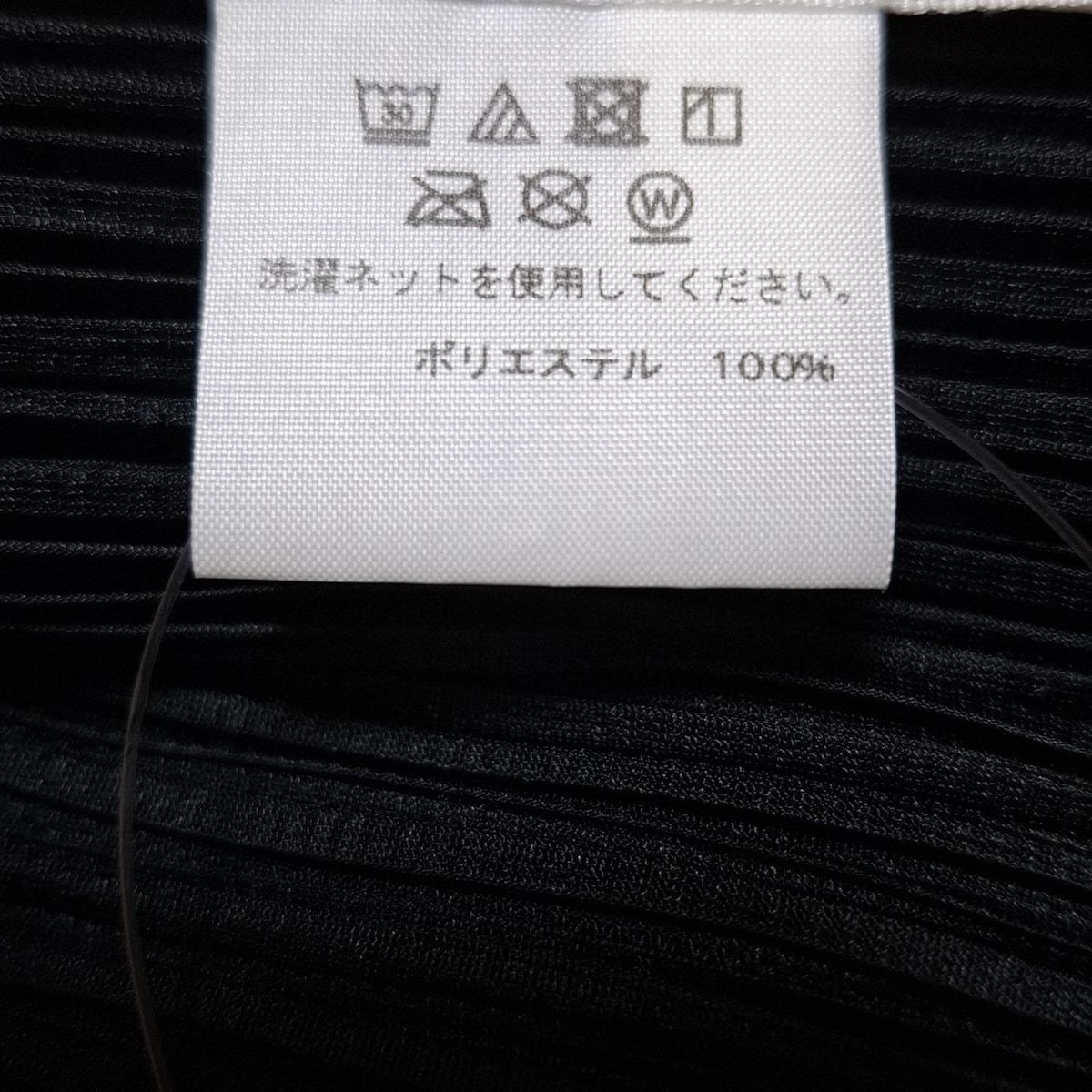 PLEATS PLEASE 半袖カットソー　サイズ3 黒 PLEATS PLEASE(プリーツプリーズ) 半袖カットソー サイズ3 L