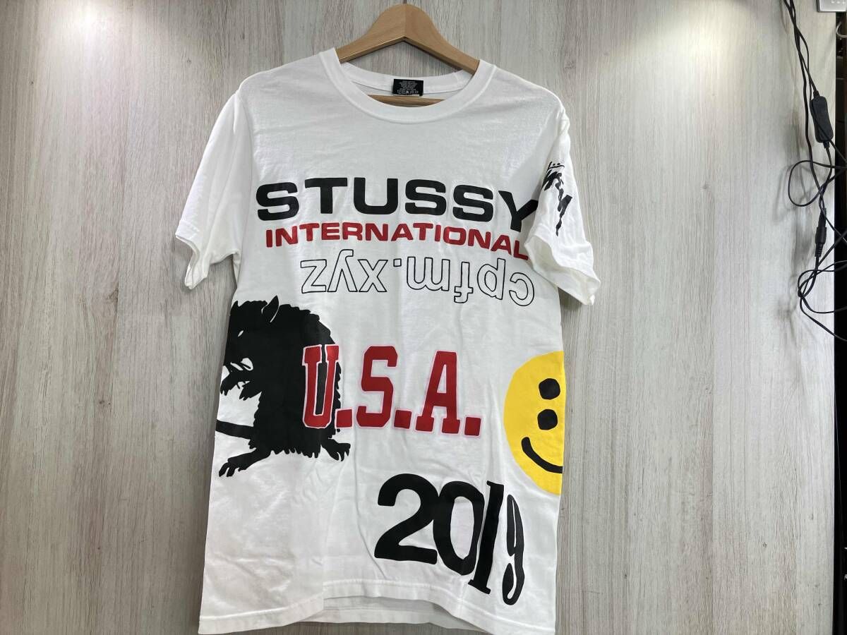 夏 STUSSY ステューシー CACTUS PLANT FLEA MARKET 半袖Tシャツ カットソー CPFM S ホワイト