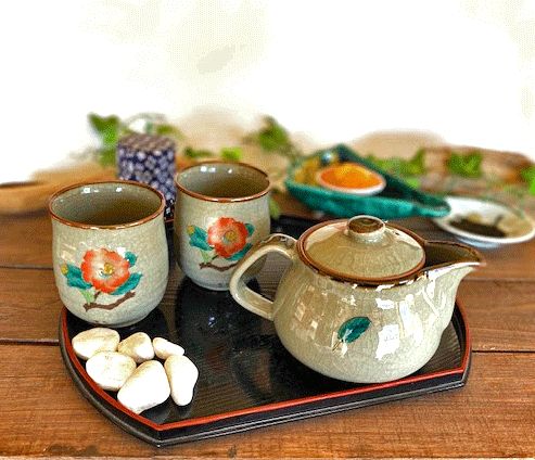 メーカー直送 九谷焼 急須3点セット 大 椿に鳥 裏絵 WWW_OPDRERGINERDOGAN_COM