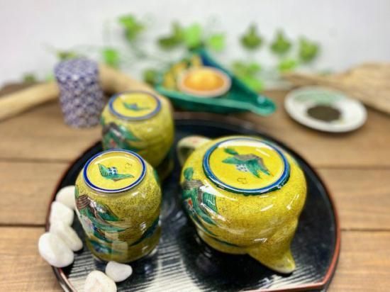 メーカー直送 九谷焼 急須3点セット 大 吉田屋万年青 裏絵 WWW_OPDRERGINERDOGAN_COM