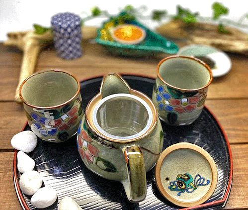 メーカー直送 九谷焼 急須3点セット 大 コンビ山茶花 裏絵 WWW_OPDRERGINERDOGAN_COM