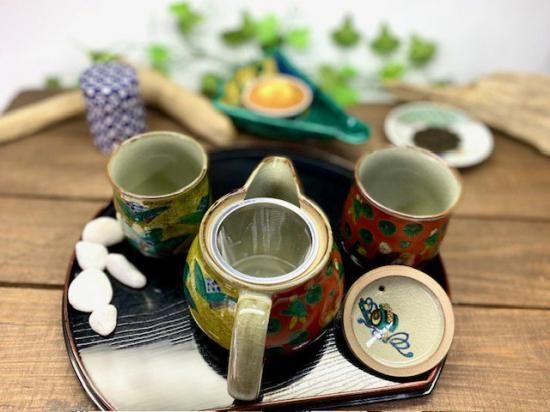 メーカー直送 九谷焼 急須3点セット 大 急須 吉田屋木米ツートン 湯呑 単色 裏絵 WWW_OPDRERGINERDOGAN_COM