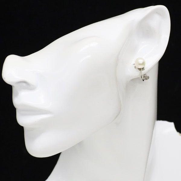 花珠級 あこや真珠 ネックレス k14WGイヤリング 6.0〜7.0㎜ M306 アコヤ花珠真珠 パールネックレスセット 無調色 7.5-8ミリ 宇和島の