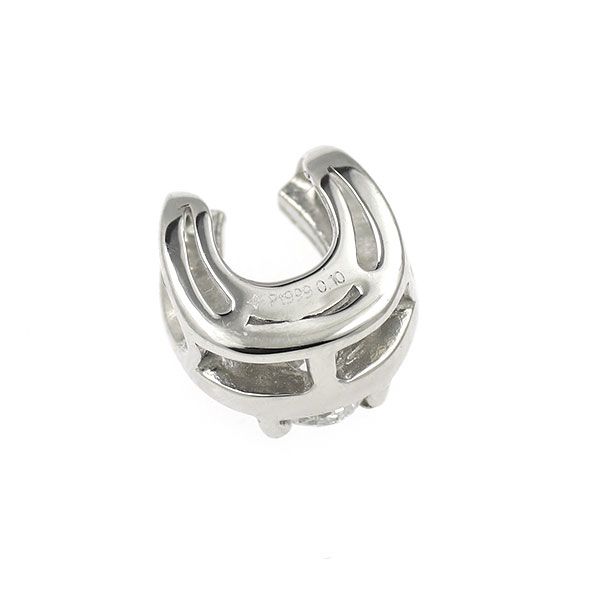 (GSTV)18KWG馬蹄テーパーダイヤモンドペンダントトップ 5081007.jpg