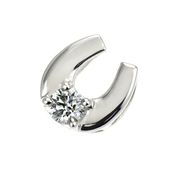 GSTV Pt999 ダイヤモンド ペンダントトップ 0.10ct 馬蹄 - メルカリ