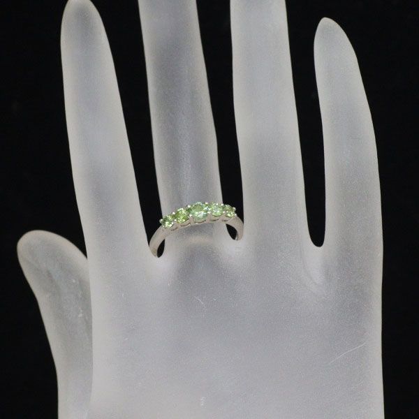 希少石デマントイドガーネットリング 希少 K18WG デマントイドガーネット リング 0.82ct - メルカリ