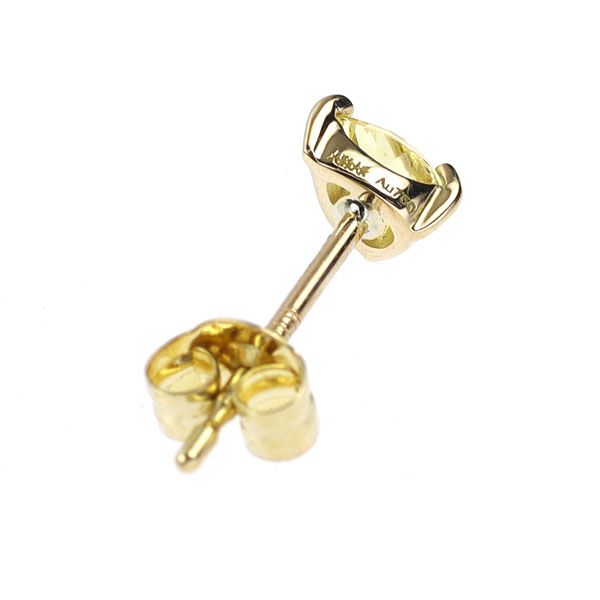 アーカー K 18 YG イエローベリル ピアス フォリアージュスタッド シングルピアス展開品