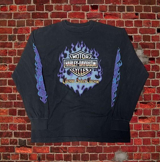 Harley-Davidson / ハーレーダビッドソン 長袖 Tシャツ フレイム ロンT