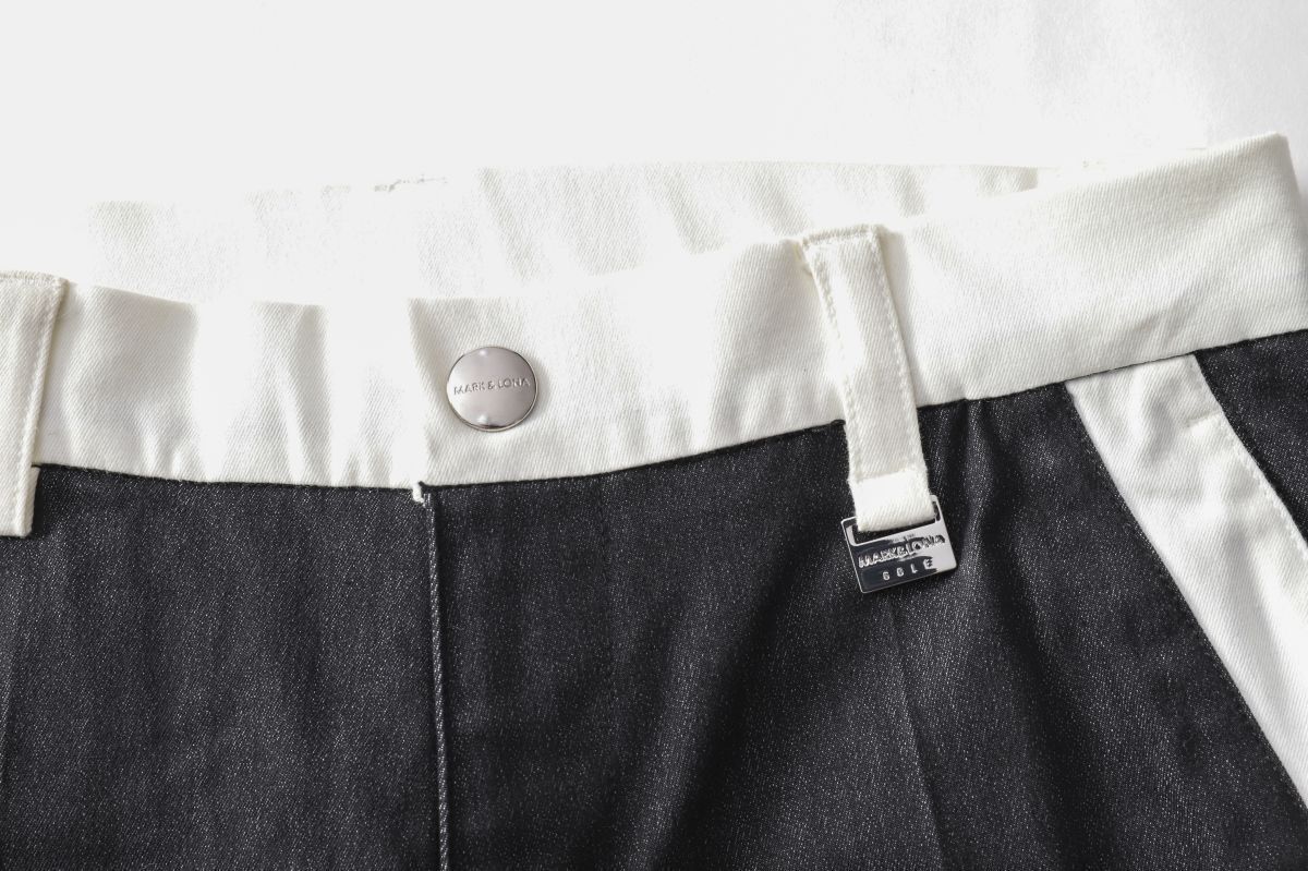 サイドラインハーモニックデニムパンツ