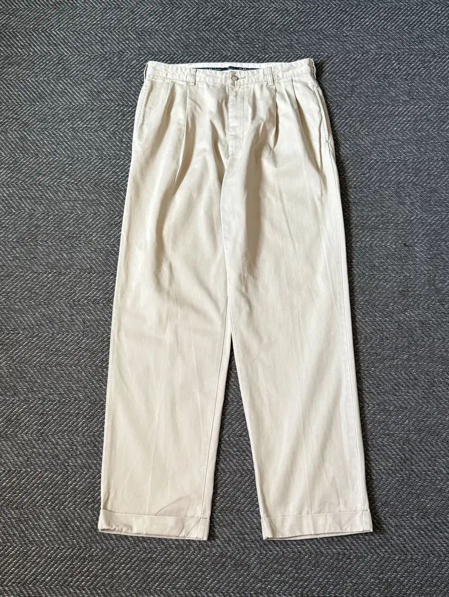 34 90s ポロラルフローレン HAMMOND ダブル プリーツ チノパンツ
