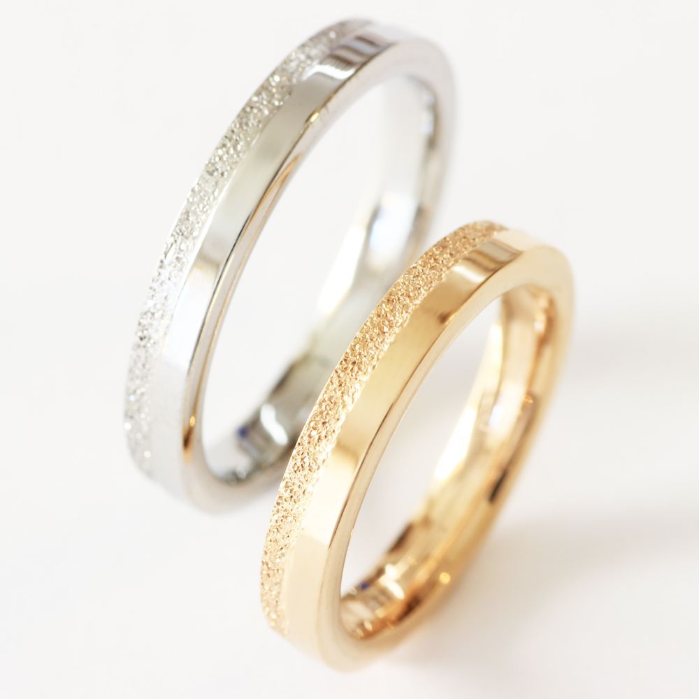 ステンレス 指輪 アブニール シルバー＆ピンクゴールド Avenir 未来 ペアリング 2本 価格 刻印 名入れ サージカル 316L 金属アレルギー つけっぱなしOK 記念日のプレゼントにも人気 ジーラブ r31