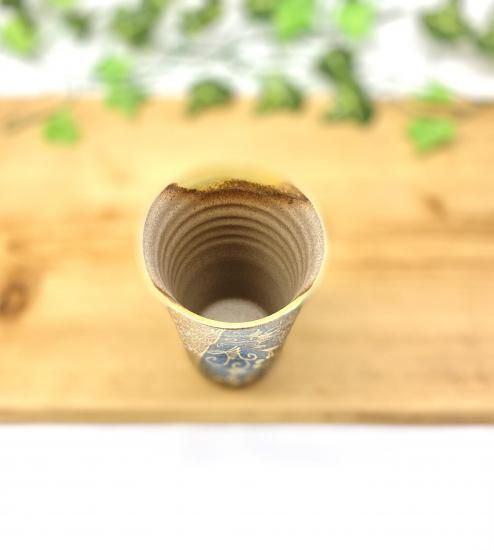 メーカー直送 九谷焼 ビアグラス ビアカップ 青粒 金花詰 WWW_OPDRERGINERDOGAN_COM