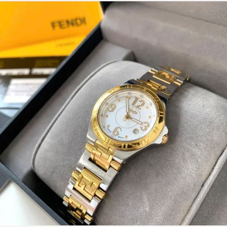FENDI フェンディ クォーツ ハイスピード SS GP F 462240 白文字盤 No.004-4600 L-453
