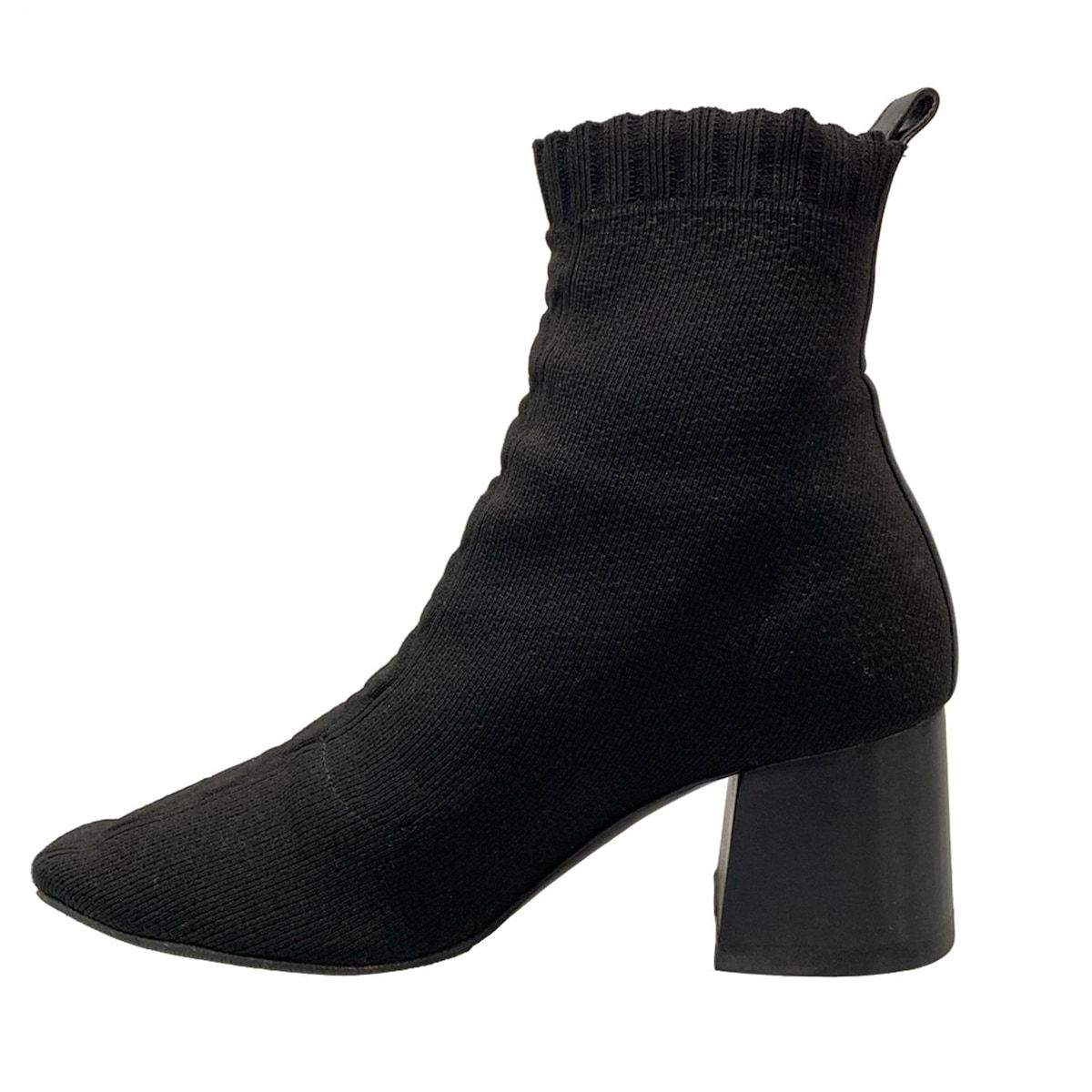 HERMES(エルメス) ショートブーツ 35 レディース ジェナ 60 黒 - メルカリ