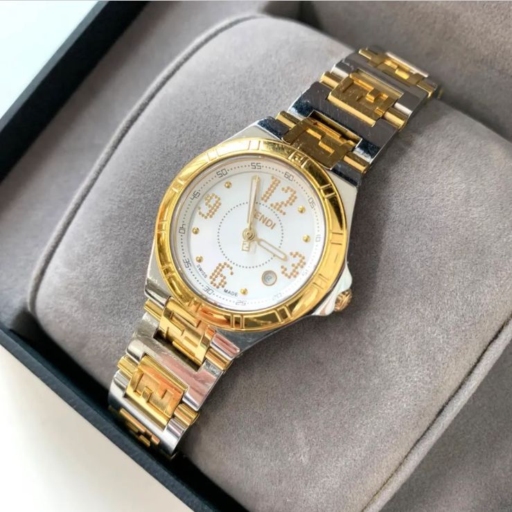 FENDI フェンディ クォーツ ハイスピード SS GP F 462240 白文字盤 No.004-4600 L-453