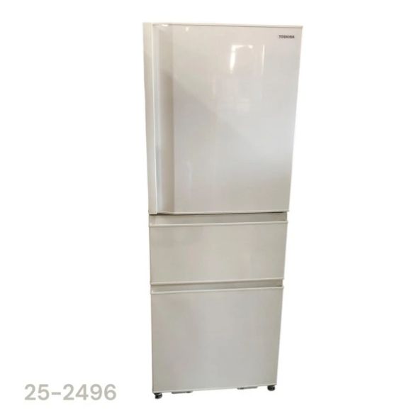 25-2496【中古】東芝 326L 冷凍冷蔵庫 GR-S33SC(WT) 2021年製 TOSHIBA