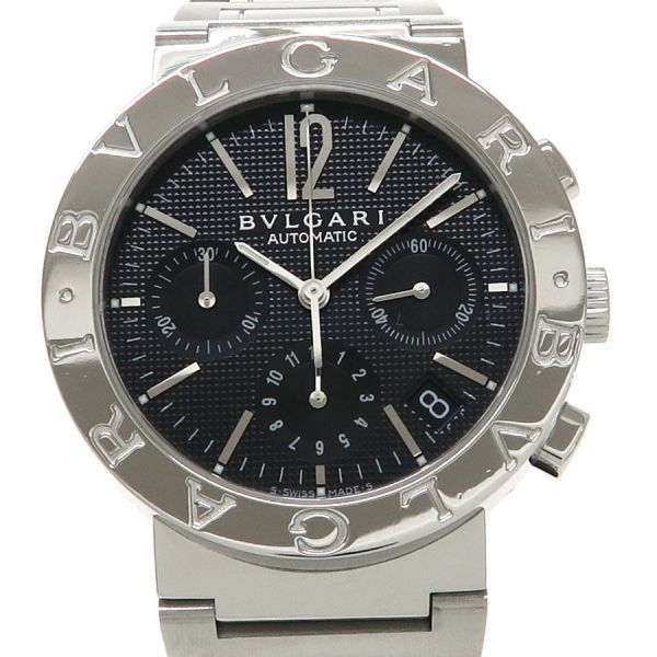 ブルガリ ブルガリブルガリクロノ 38mm BB38SSCH メンズ 腕時計 Aランク