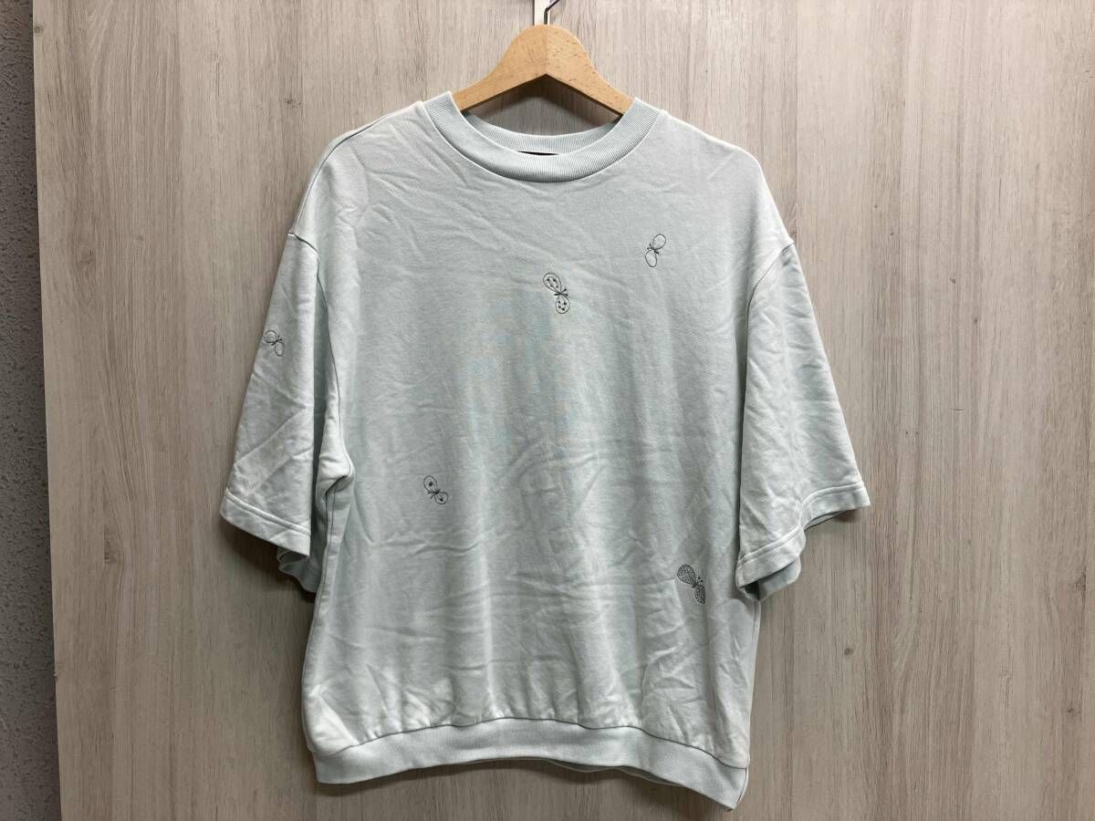 mina perhonen ミナ ペルホネン サイズ40 半袖 スウェット ミントブルー