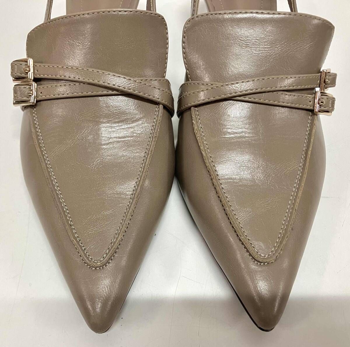 【ベージュS】 スナイデル ラインローファーヒールパンプス SWGS244610 SNIDEL スナイデル ラインローファーヒールパンプス パンプス サイズM