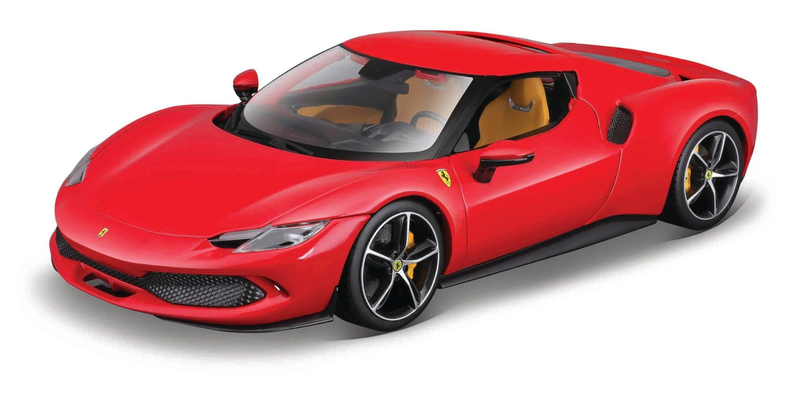 Bburago 1 18 フェラーリ 296 GTB ハイブリッド 830 HP V 6 2021 レッド レース スポーツカー ミニカー ダイキャストカー 完成品 18-16018