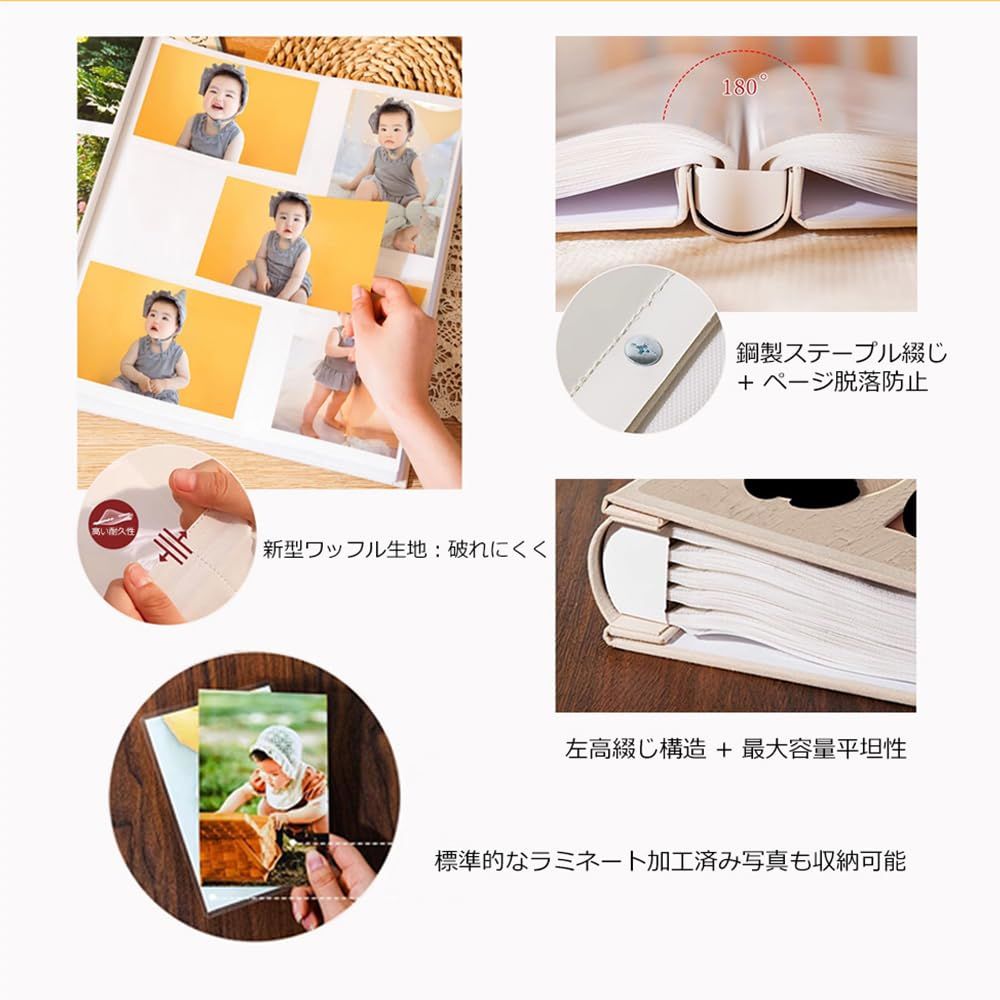  アルバムL判 収納 大容量 写真 ポケット収納タイプ かわいい メモリー 思い出 写真収納 子ども 記念日 結婚式 入学式 入園式 家族 写真整理 お祝い 風景 旅行 記録用アルバム 切手 領収書 収納便利 ねこ05 アルバム 行事 記念品