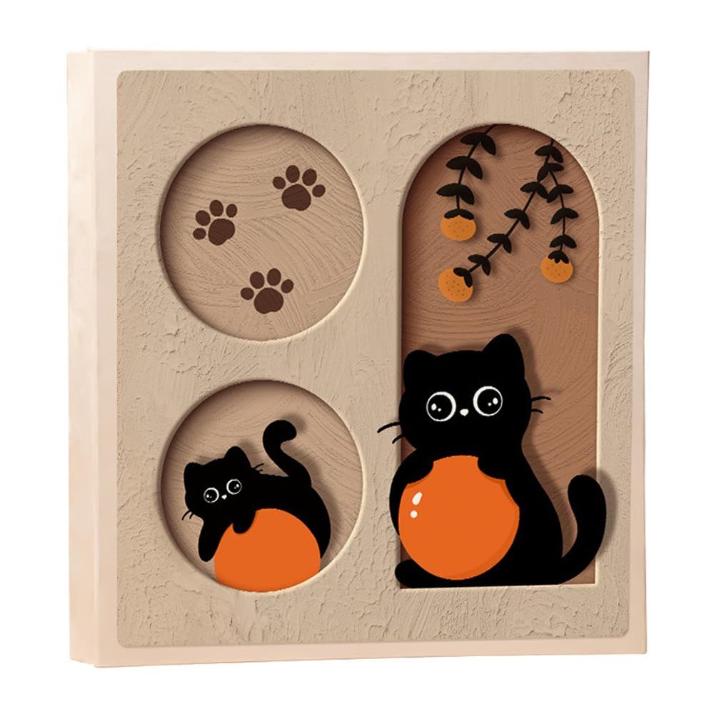 アルバムL判 収納 大容量 写真 ポケット収納タイプ かわいい メモリー 思い出 写真収納 子ども 記念日 結婚式 入学式 入園式 家族 写真整理 お祝い 風景 旅行 記録用アルバム 切手 領収書 収納便利 ねこ05