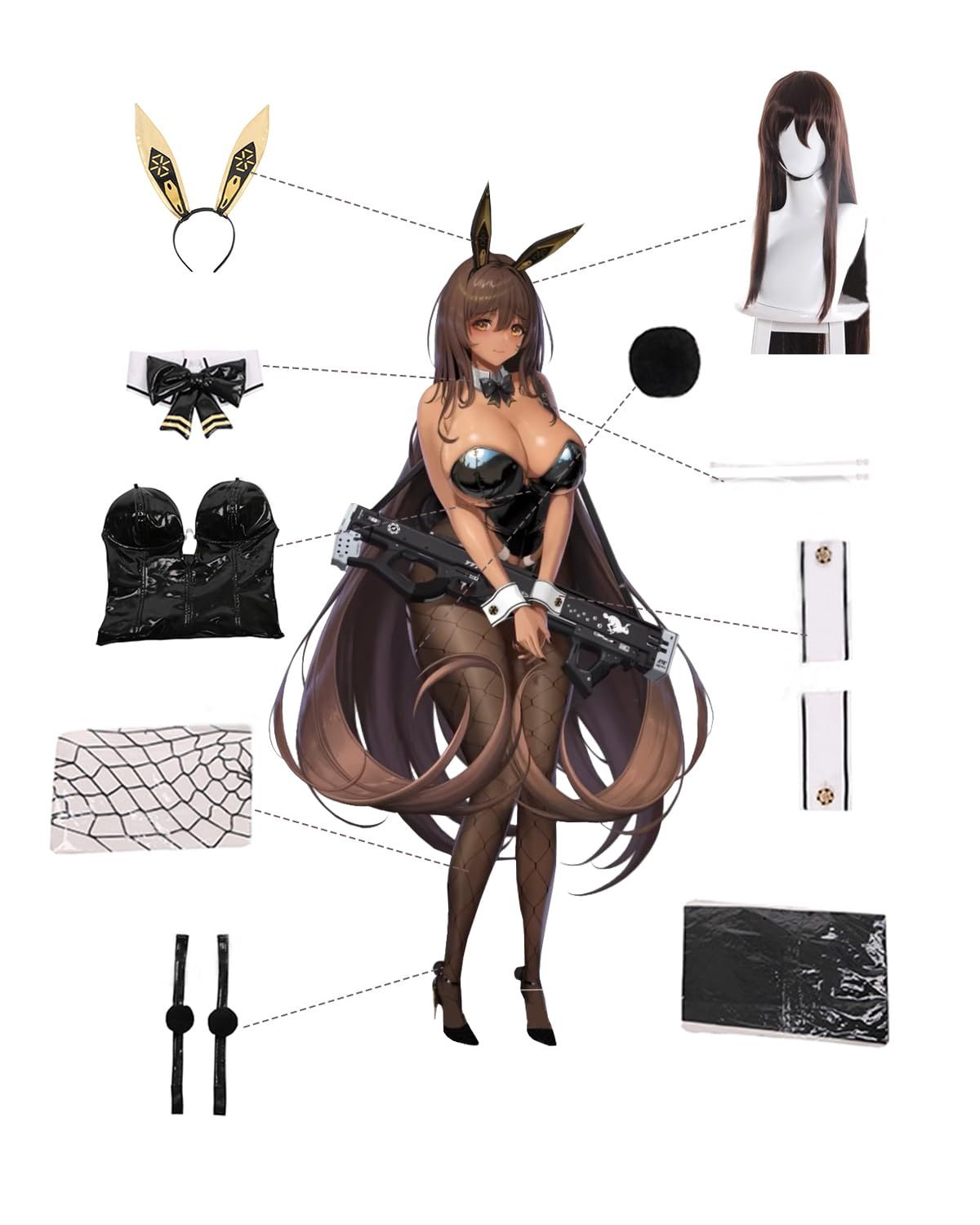 コスプレ ウィッグ付き