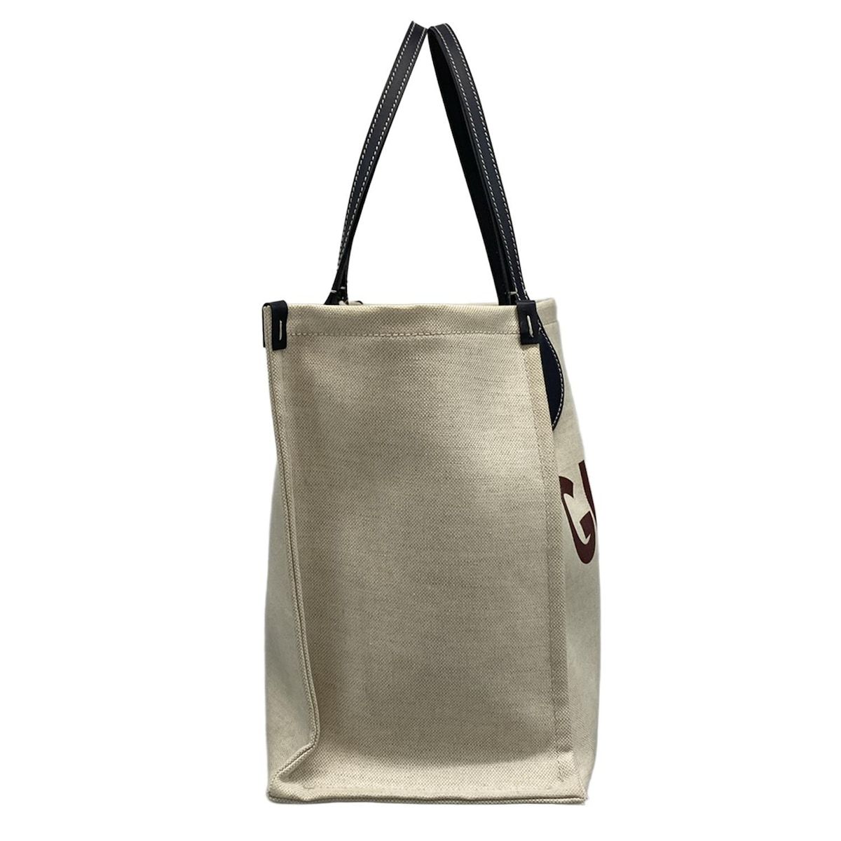 GUCCI グッチ トートバッグ GUCCI プリント ラージ トートバッグ 772176 アイボリー×黒 Gucci Lido グッチ リド 日本