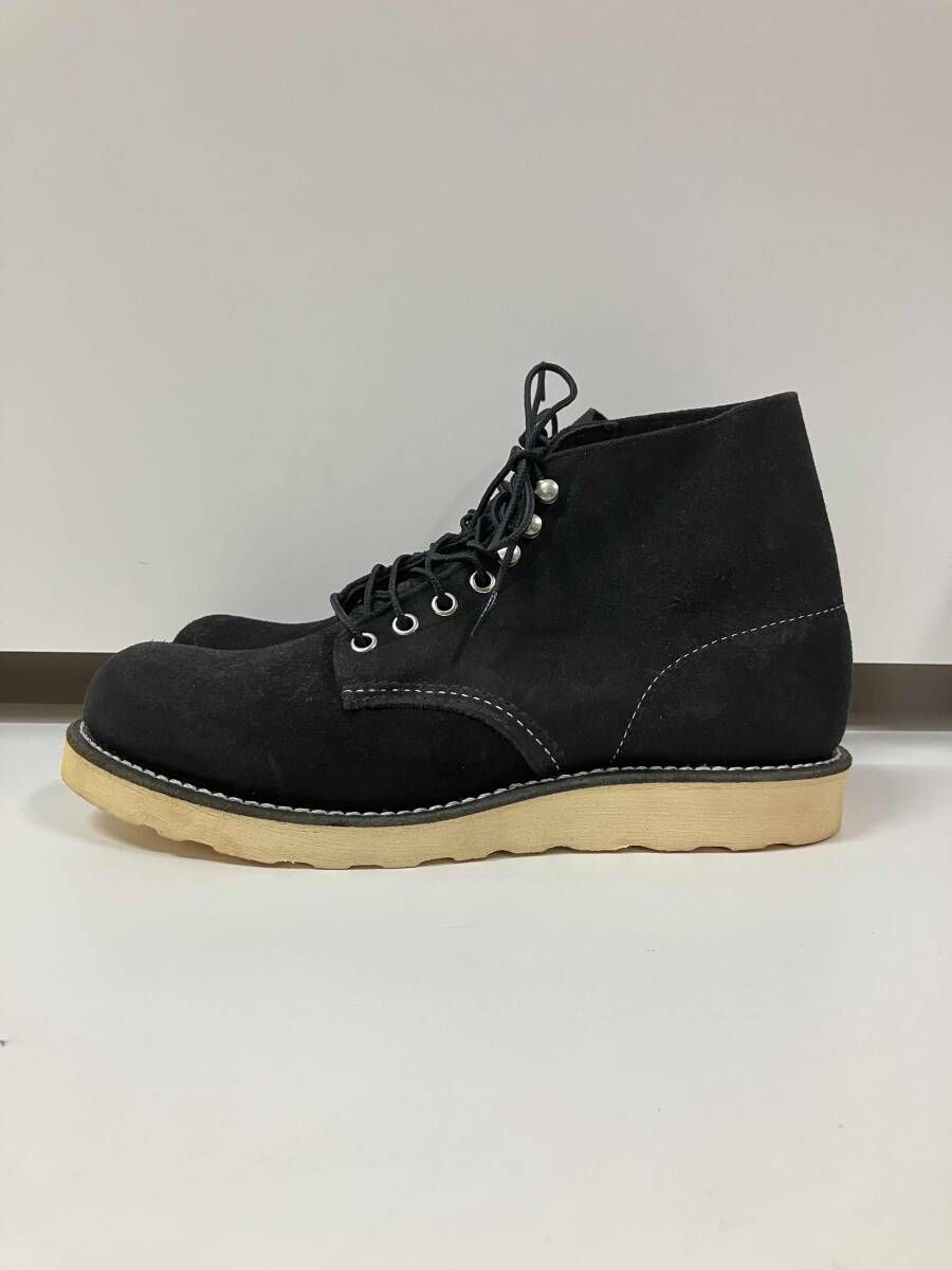 RED WING レッドウィング 6inch CLASSIC ROUND 6インチクラシックラウンド US7D 8174 ワークブーツ ブラック アメリカ製 サイズ26.0cm