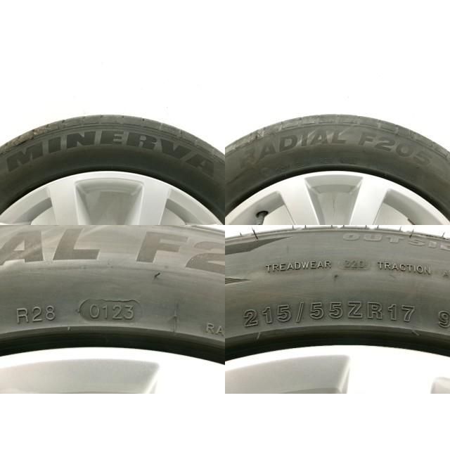 2013年 VW ザ ビートル DBA 16 CBZ アルミホイール4本 17インチ 7 J 5穴 215 55 ZR 17 山4ｍｍ 204470 4769