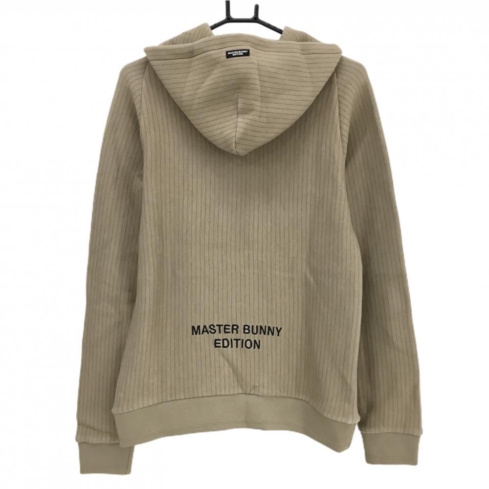 マスターバニー フード付トレーナー ダークベージュ×ブラウン レディース 2 L ゴルフウェア モデル MASTER BUNNY EDITION