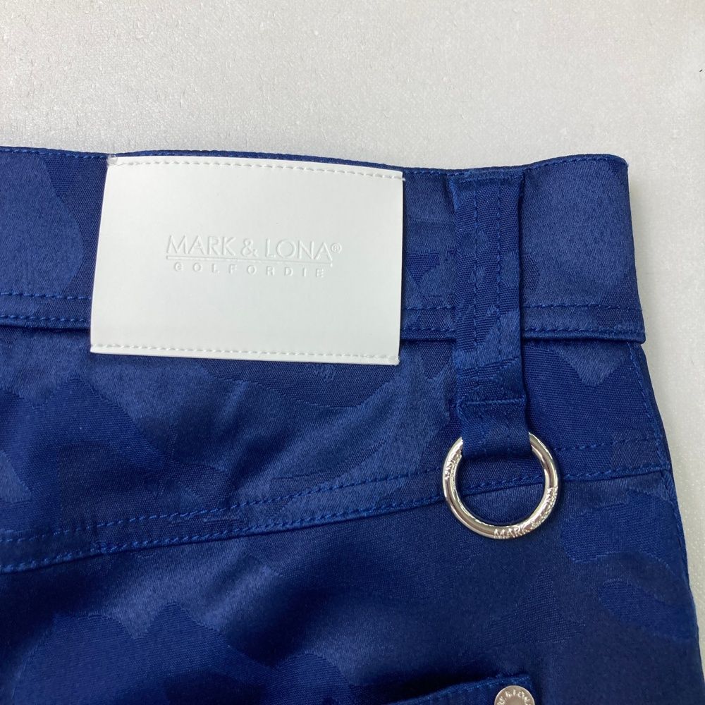 サイズ：46 MARKu0026LONA マークアンドロナ 2025年モデル ハーフパンツ 総柄 ネイビー系 [240101492788] ゴルフウェア メンズ ストスト