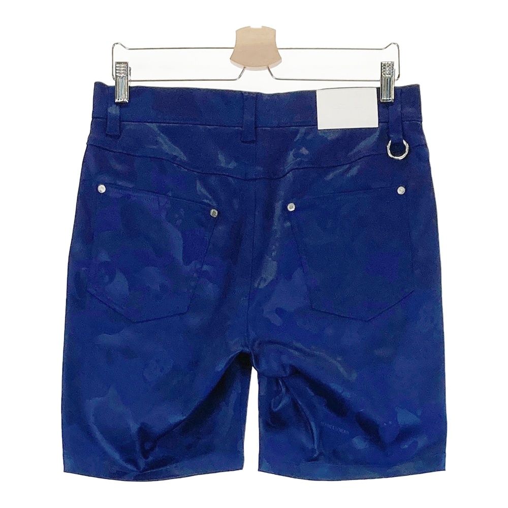 サイズ：46 MARKu0026LONA マークアンドロナ 2025年モデル ハーフパンツ 総柄 ネイビー系 [240101492788] ゴルフウェア メンズ ストスト