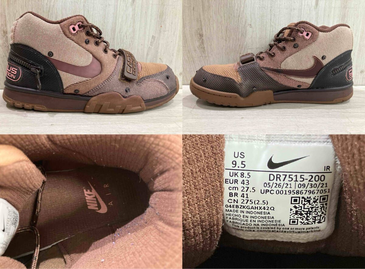 【週替わりSALE】 通年 NIKE AIR TRAINER 1 CJ ナイキ エア トレーナー 1 カクタスジャック TRAVIS SCOTT コラボスニーカー ストリート DR7515-200 27.5
