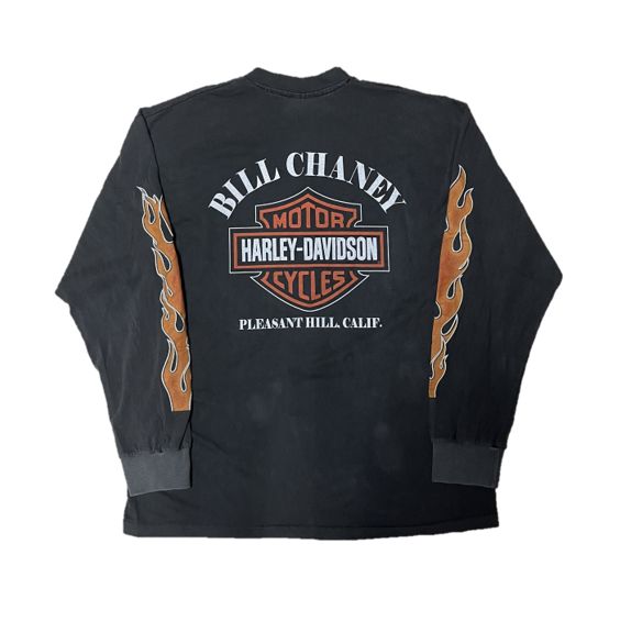 ハーレーダビットソン Harley-Davidson フレイム ロンT XL 黒 USA製