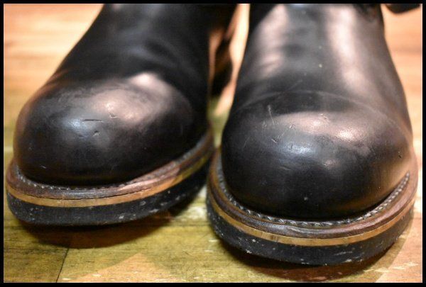 8D 箱付 良品 06年】レッドウィング 2973 ショート エンジニア 黒